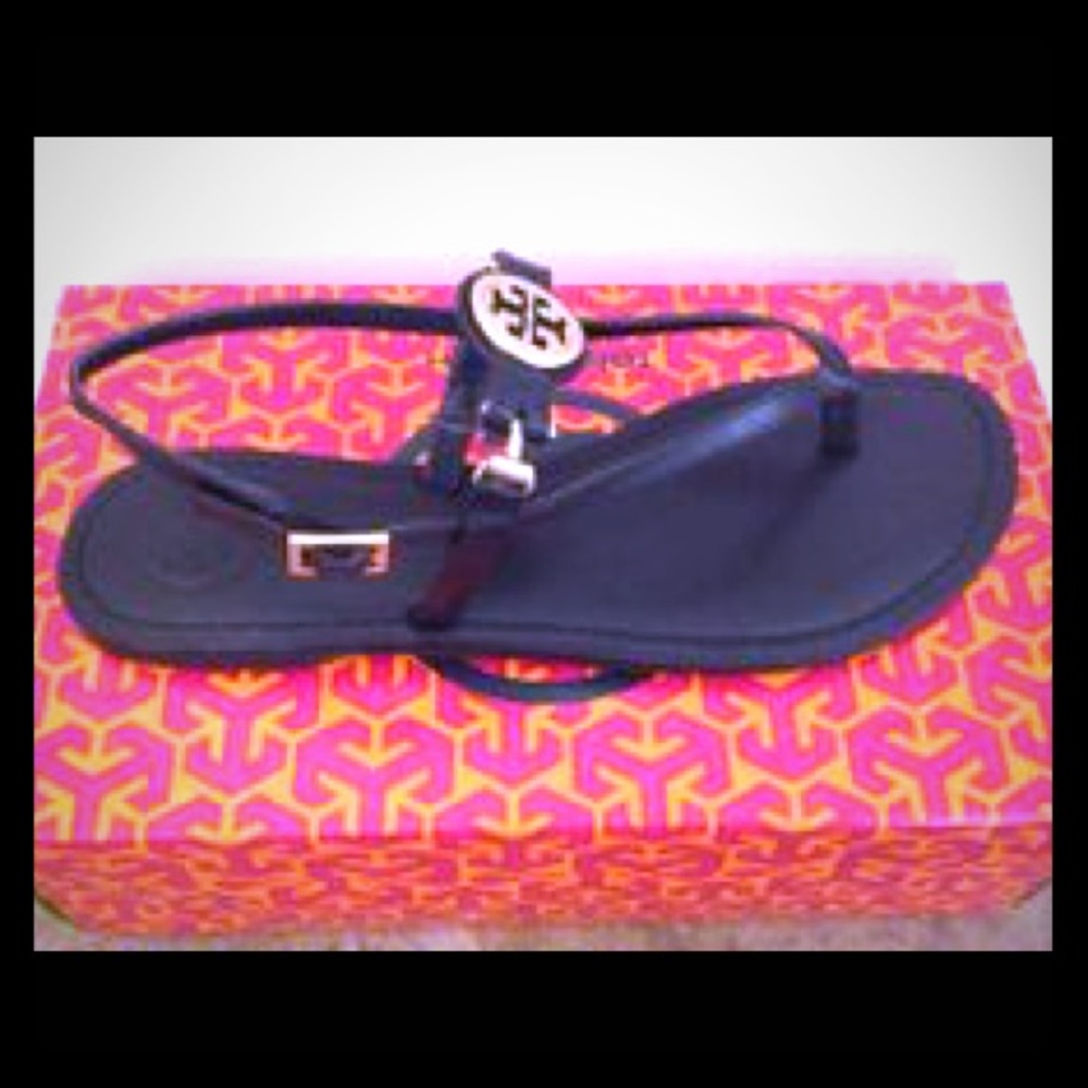 Tory Burch brown leather Ali sandal
